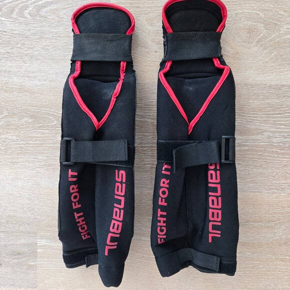 Sanabul Essential Hybrid Sleeve Kickboxing Shin Guards for MMA Shin Guards Muay - Picture 5 of 11